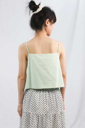 metal ring decorative camisole top