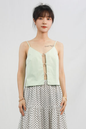 metal ring decorative camisole top