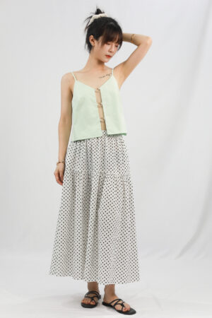 metal ring decorative camisole top