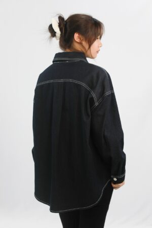 casual commute ready dark denim jacket